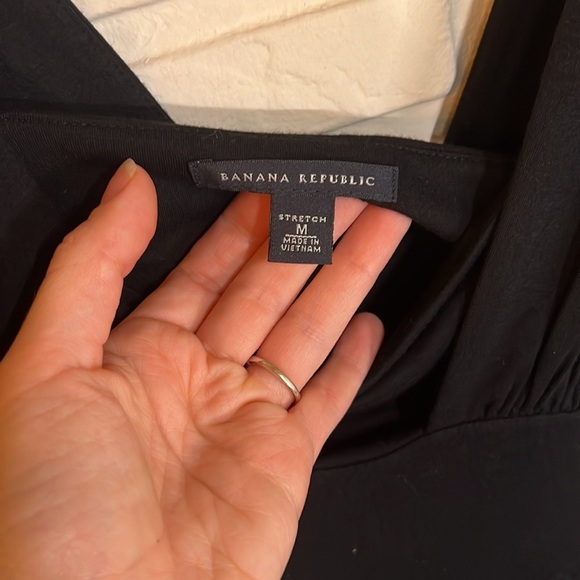 Banana Republic Black Monochrome Flowy Dress, Women’s Size Medium - Picture 3 of 8